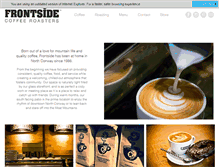 Tablet Screenshot of frontsidecoffee.com